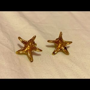 Sonya Ltd Gold Starfish Stud Earrings